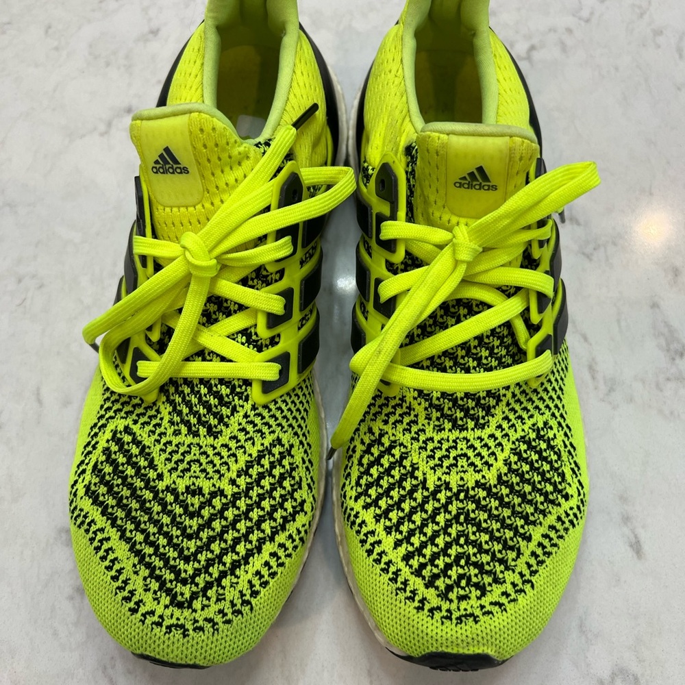 Adidas Ultraboost Sneakers. Women’s size 9. EUC. Bright yellow.